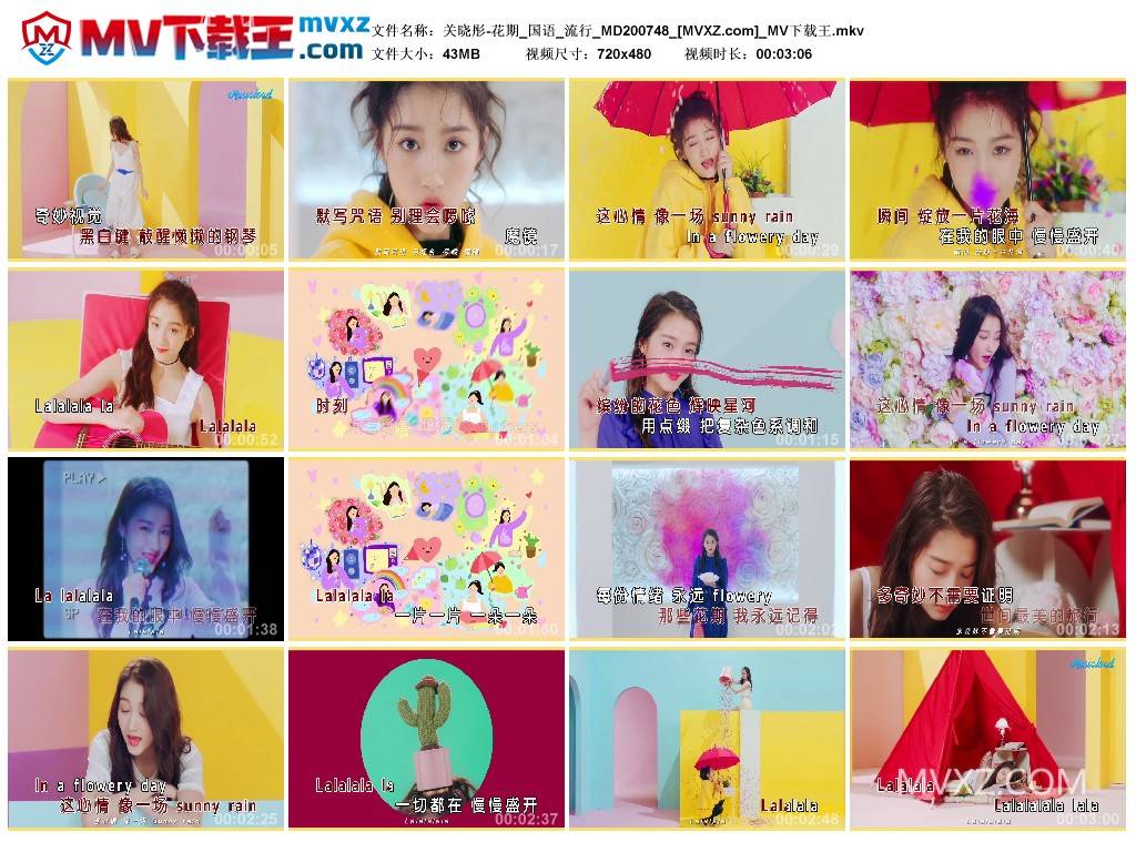 关晓彤-花期_国语_流行_MD200748